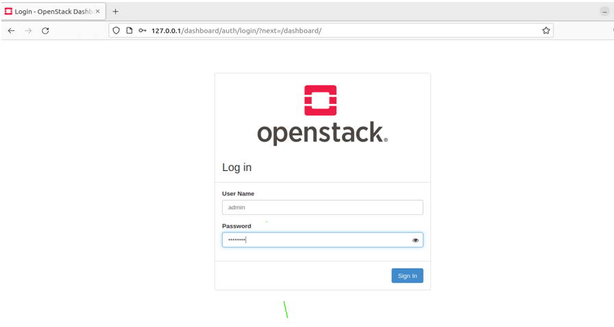 OpenStack login authentication