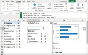 Seamlessly aggregate and visualize your data with Python in Excel.