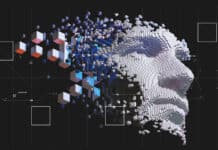 Where is Technology Headed in 2024? Cube Shape, Data, Human Face, Artificial Intelligence, People