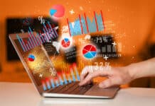 SageMath: Demystifying Graphs Hand typing on modern laptop notebook computer with graph