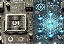 How Quantum Computing Differs from Classical Computing Close-up image comparing Quantum Computing and Classical Computing. Show Classical Computing elements