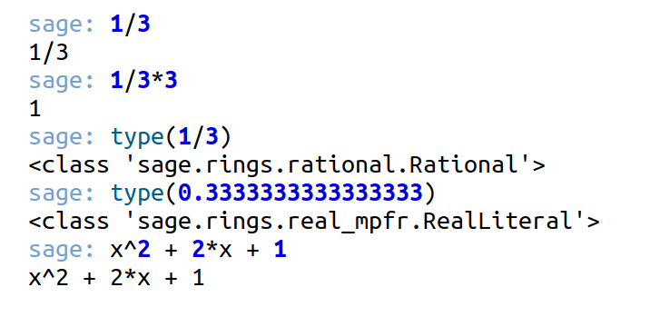 A few SageMath one-liners
