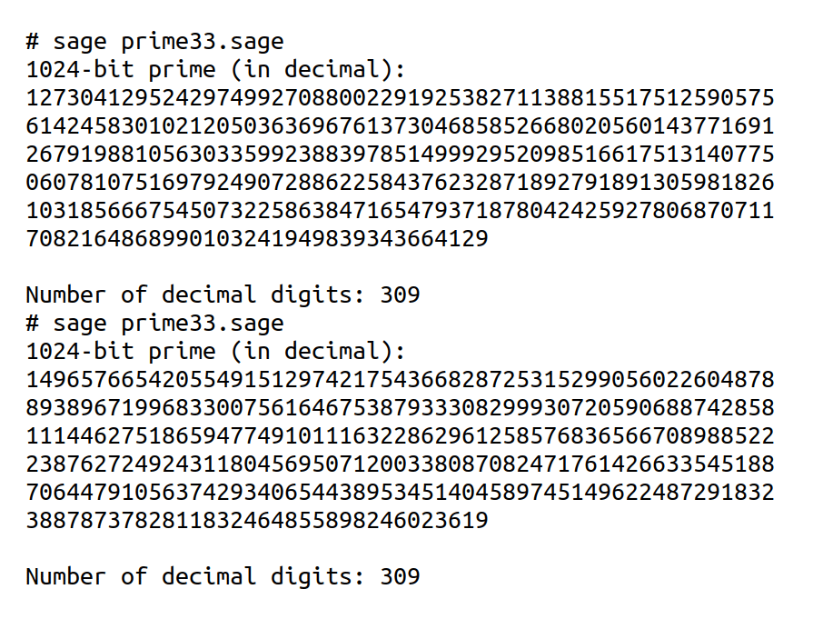 Prime number generation with SageMath
