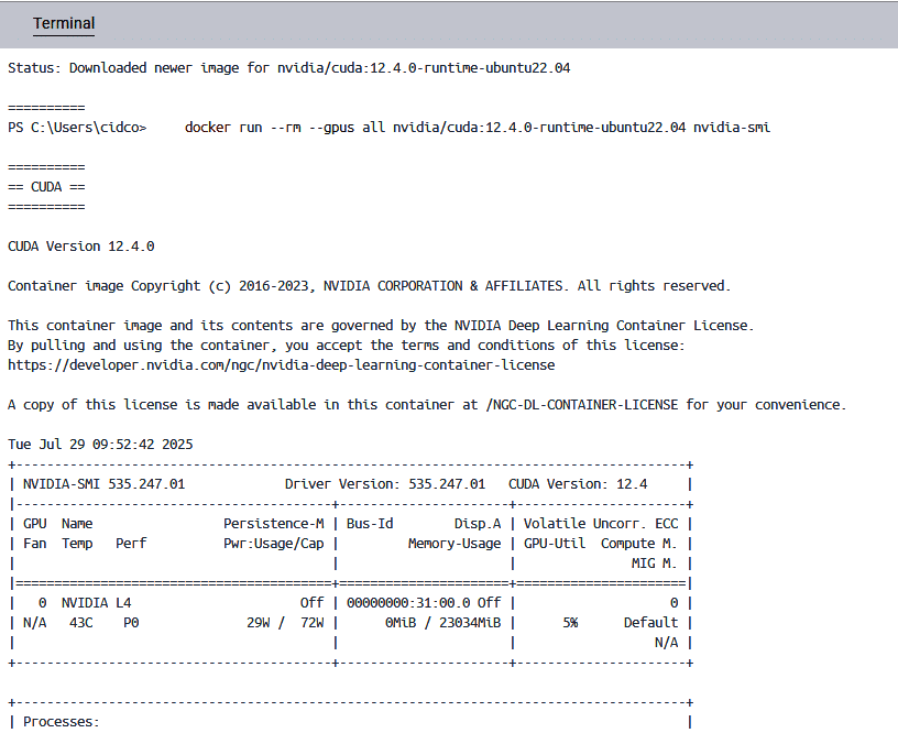 Confirmation of NVIDIA process