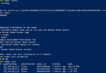 Deploying An AI Application Using Docker Model Runner List of Docker model commands