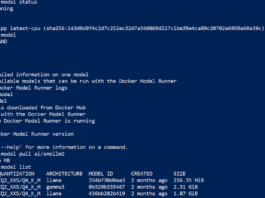 Deploying An AI Application Using Docker Model Runner List of Docker model commands