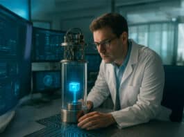 Quantum Computing A scientist research