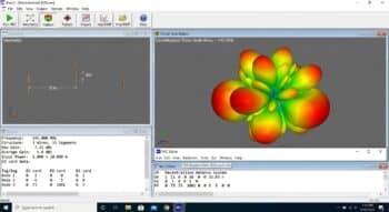 Figure 3: Decentralised antenna simulation in 4nec2 simulator