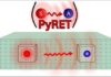Scientific illustration of energy transfer between atomic-scale defects in a solid, as modeled by the open-source PyRET software developed by Argonne and UChicago researchers. (Image by Argonne National Laboratory.)