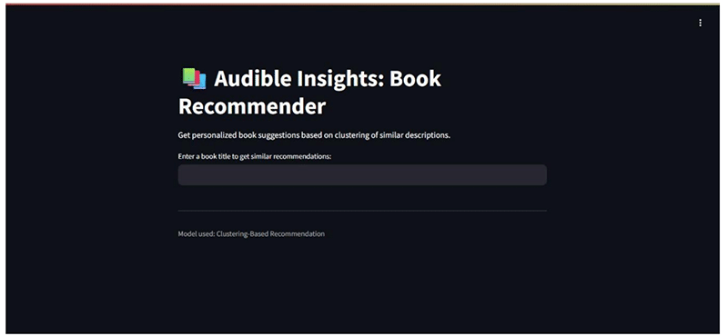 Audible Insights: Book recommendations