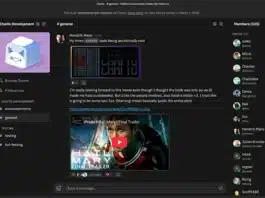 The user interface of the Chatto application.