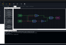 Circuit Canvas: drag-and-drop gates with live simulation feedback on the wires
