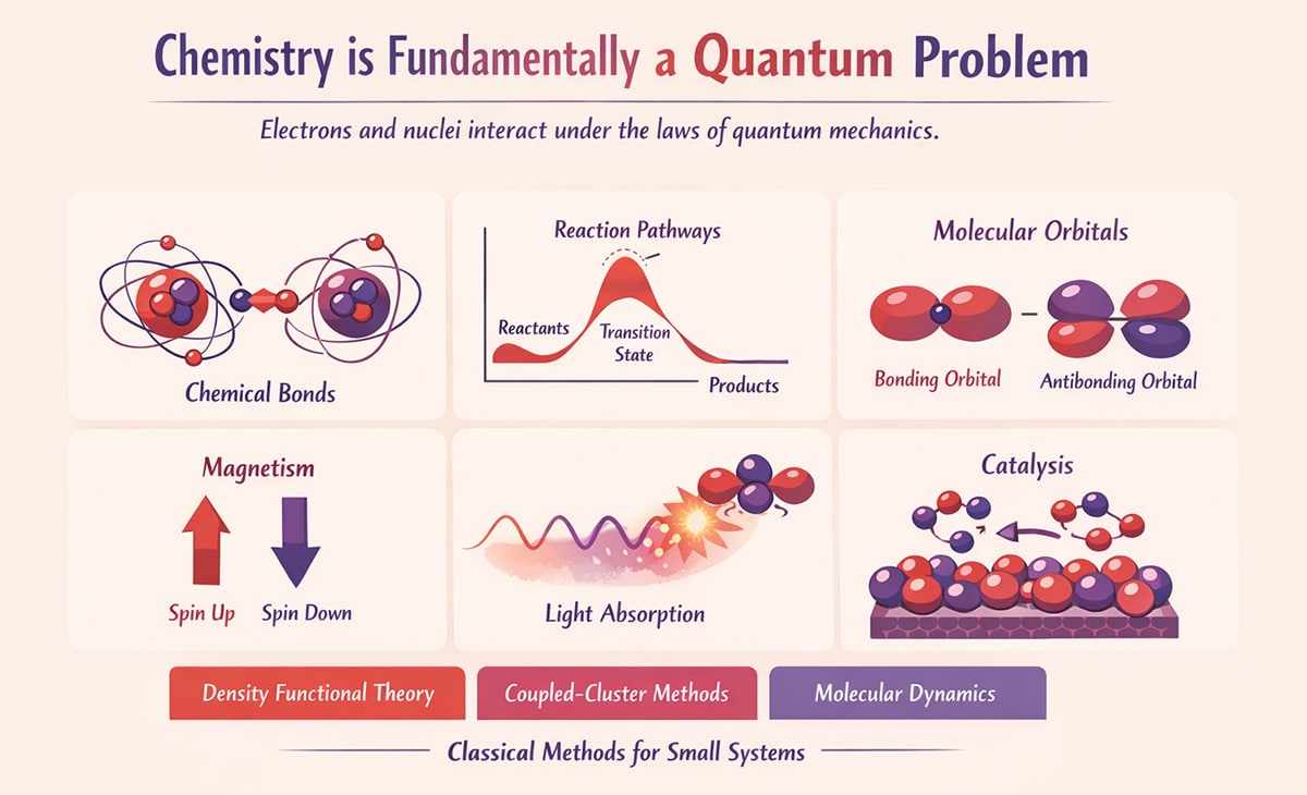 Chemistry as a quantum problem