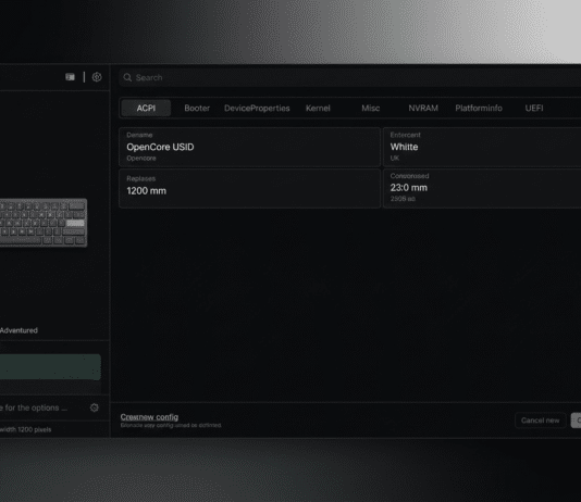 OpenMouse configuration dashboard