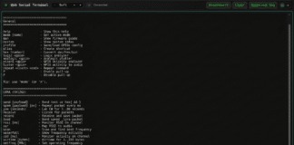 LoRa mode in the Web Serial Terminal