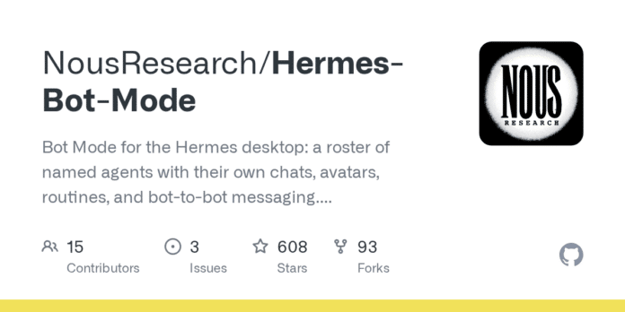 Nous Research's Bot Mode For Hermes Agent Nous Research's Bot Mode For Hermes Agent