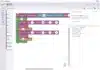 PyBLE app in landscape mode: GPIO 48 NeoPixel Blocks beside the generated MicroPython.