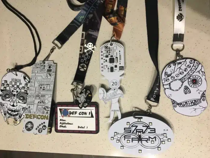 def-con-badges PHOTO:Wikipedia.org