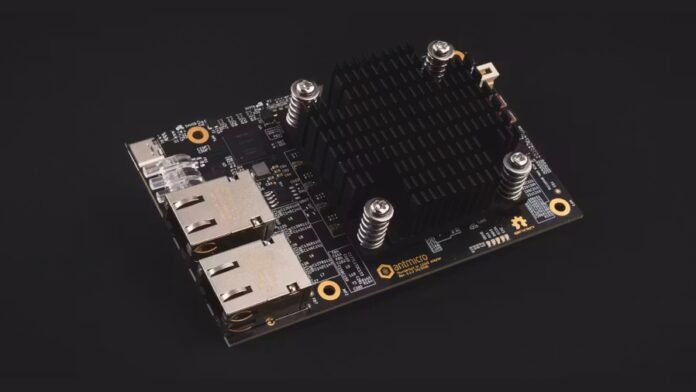 sntmicro Antmicro has announced the launch of a permissively-licensed Thunderbolt to dual-10-gigabit-Ethernet adapter