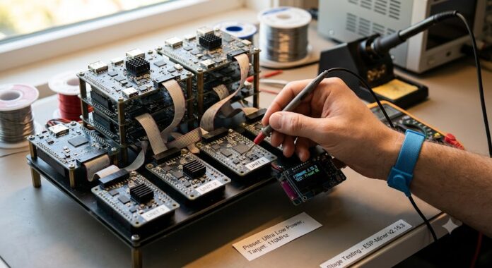 1080a9ad-e9b5-484e-970d-35001b1bc403 Validating firmware pre-release (AI illustration)