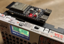 ESP32 Bus Expander module attached to Bit Pirate board.