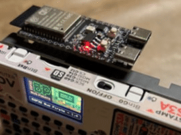 ESP32 Bus Expander module attached to Bit Pirate board.