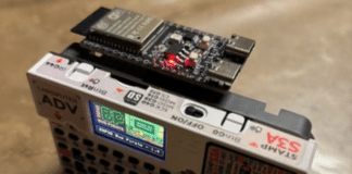 ESP32 Bus Expander module attached to Bit Pirate board.