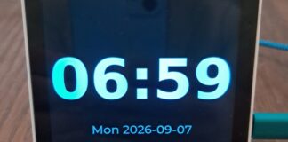 video alarm clock