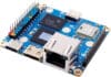 Orange Pi Zero 4 single-board computer showing Allwinner A733 processor, Gigabit Ethernet port, USB-C and GPIO pins