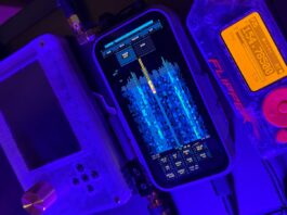 LakeShark running on the LilyGO T-Display P4.