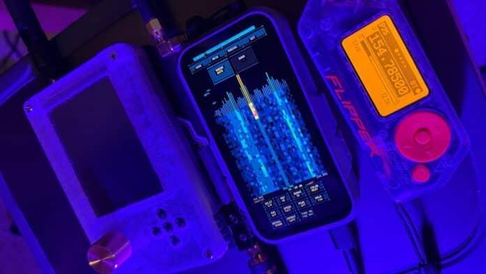 LakeShark running on the LilyGO T-Display P4.