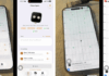 Side-by-side comparison of the iPhone Agent app setup UI and real-time screen coordinate calibration.