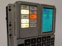 The finished build, with 3D-printed housing and a modern display behind the original panel layout. (Image: Michael Newton)
