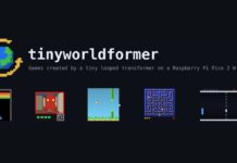 tinyworldformer’s five supported games, each driven by a tiny world model. (Image: SheepSeb / GitHub)