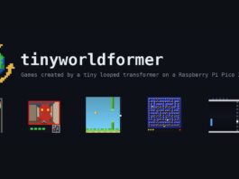 tinyworldformer’s five supported games, each driven by a tiny world model. (Image: SheepSeb / GitHub)
