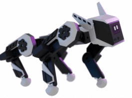TNY-360 Makes Quadruped Robotics Open The TNY-360’s design packs 12 servo-driven joints into a compact quadruped frame.