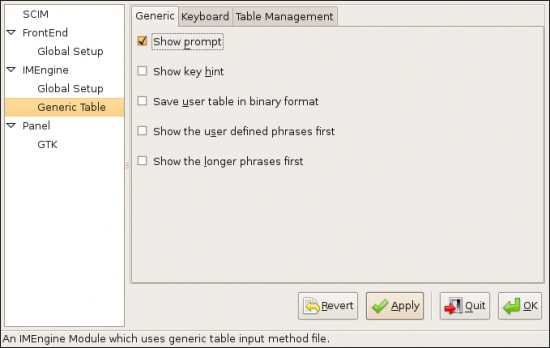 Figure 3: Some useful settings