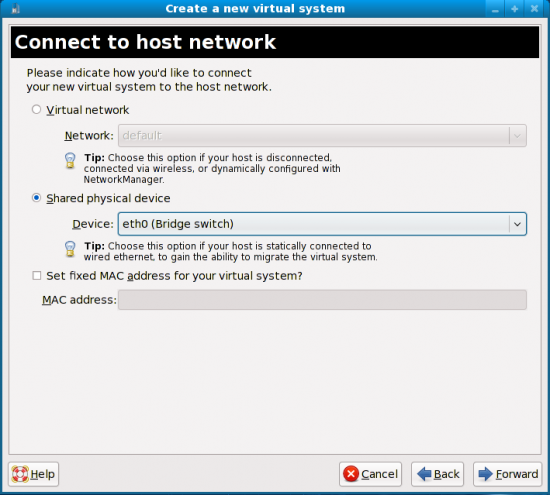 Figure 6: How to connect to the host network?