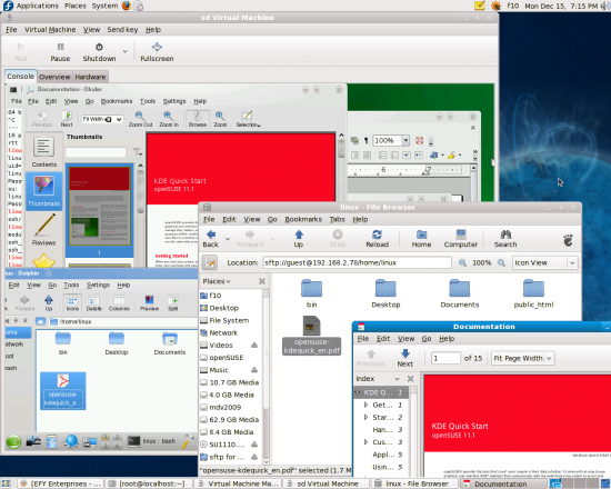 Figure 9: Accessing the guest's home directory from the host's Nautilus file manager