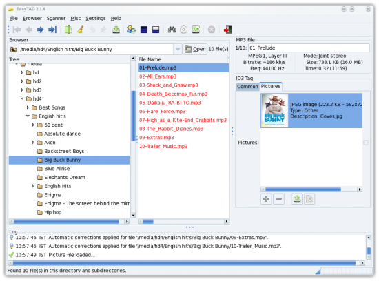 Figure 5: EasyTag's album art editor