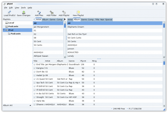 Figure 8: gtkpod in action