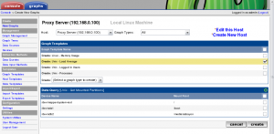 Figure 6: Add graph template and data queries 