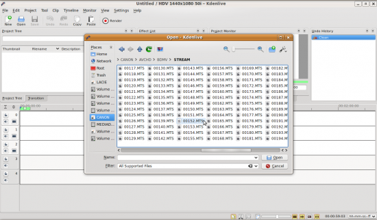 Figure 2: Importing HD content