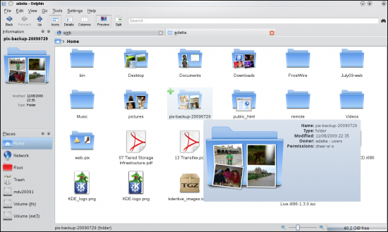 Image preview in Dolphin file manager