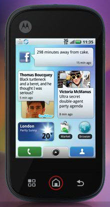MOTO BLUR - Motorola's customized Android OS