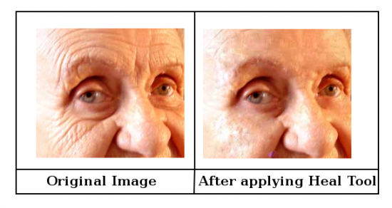 Figure 10: Heal tool demonstration